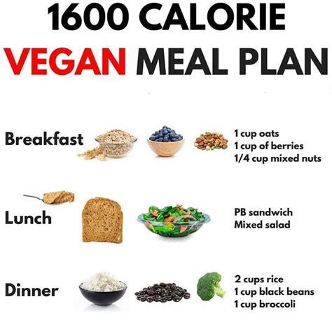 1600 Calorie Vegetarian Diet Meal Plan - Weight loss