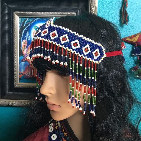 Beaded Head Ornament Etsy