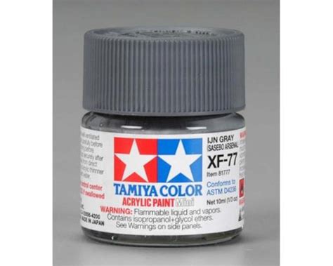 Tamiya XF 77 IJN Flat Grey Acrylic Paint 10ml TAM81777 AMain Hobbies