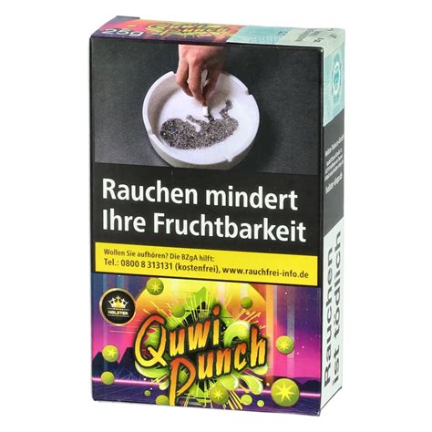 Holster Erfrischende Kiwi Quwi Punch Shisha Tabak 25g