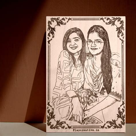 Wooden Engraved Frames Play Creative