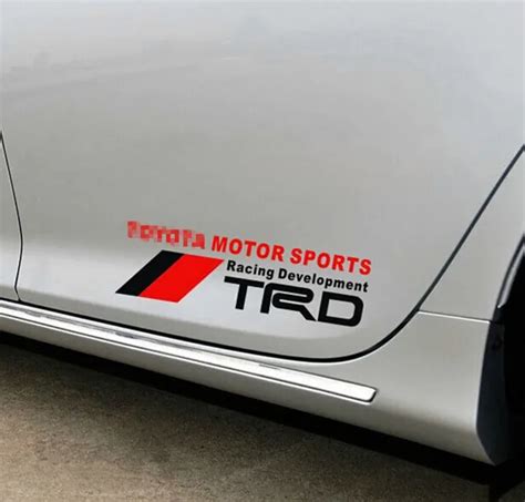 Car Styling TRD Vinyl Decal Stickers Car Door Tailgate Fender Body