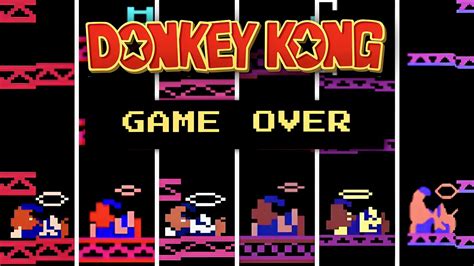 Evolution Of Donkey Kong GAME OVER Screens YouTube