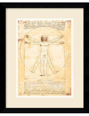 Vitruvian Man Print Small Framed Art Framed Art Prints Poster Prints