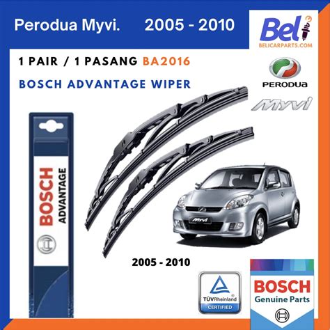 Wiper Perodua Myvi 2005 2010 Windshield Wiper Blade Bosch Advantage