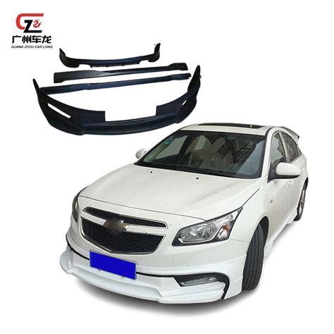 Front Lip Rear Lip Side Skirts For Chevrolet Cruze 2015 2016 Bodykit