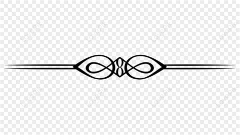 Decorative Line Clip Artboundary Lineblackblack Pattern Png Free
