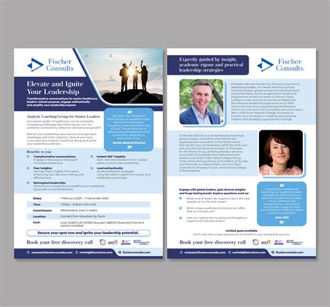 Upmarket Bold Leading Business Schools Healthcare Industry Flyer