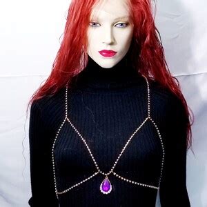 Rhinestone Body Chain Crystal Bra Body Jewelry Beach Or Stage Jewelry Crystal Bikini Belly