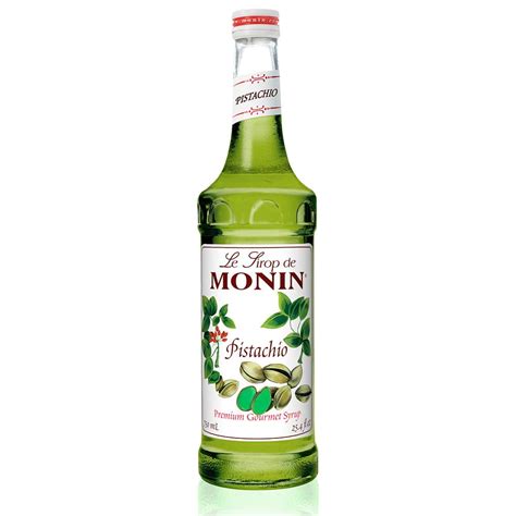 Monin Pistachio Syrup Rich And Roasted Pistachio Flavor Great For