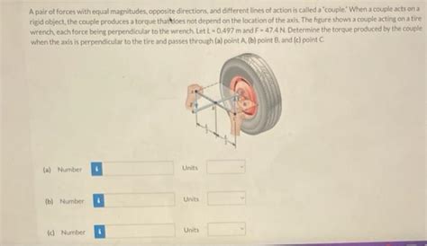 Solved A Pair Of Forces With Equal Magnitudes Opposite