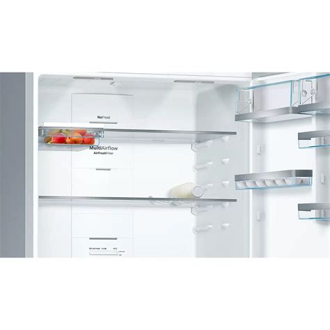 Bosch Series 6 Standing Fridge Freezer With Freezer At Bottom 186 X 86 Cm Stainless Steel With