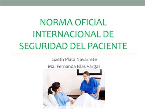 Metas Internacionales De Seguridad Del Paciente PPT