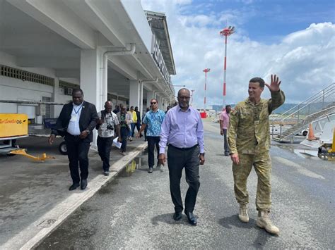 Vanuatu Prime Minister Charlot Salwai Surveys Cyclone Lola Damage From