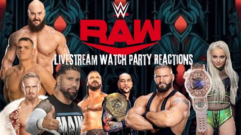 Wwe Monday Night Raw Livestream Reactions Watch Party Youtube