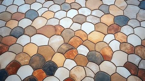 Fundo Elegante Piso De Mosaico Uma Textura Neutra Cativante Uma