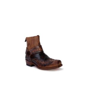 N Sendra Cuervo Western Para Hombre En Cuero Marr N