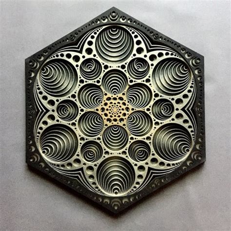 Sacred Geometry Wall Art Yoga Wall Decor Wooden Mandala Etsy