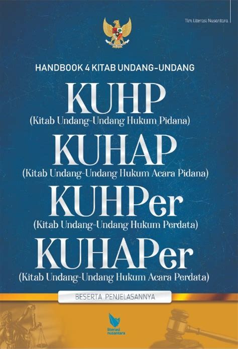 Buku Handbook 4 Kitab Undang Undang KUHP KUHAP KUHPer KUHAPer