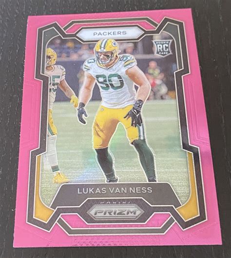 Panini Prizm Rookies Pink Prizm Lukas Van Ness Rc For