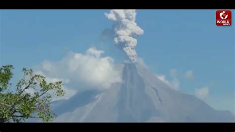 Mexico News Mexicos Colima Volcano Spews Ash Youtube