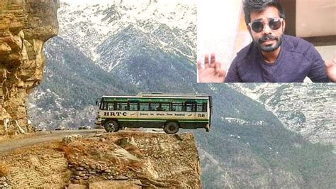 Shimla To Spiti Valley Kaza In Hrtc Worlds Most Dangerous Bus