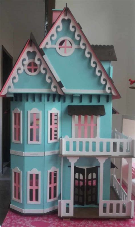 Casinha De Boneca De Madeira Como Fazer Fotos E Ideias Artesanato