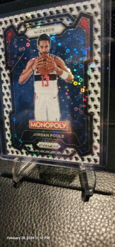 Panini Prizm Monopoly Jordan Poole Running Mr Monopoly Sp