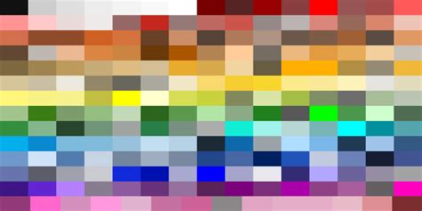 Roblox Brickcolors 1 1032 Palette