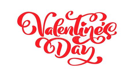 Calligraphy Phrase Valentine S Day Vector Valentines Day Hand Drawn