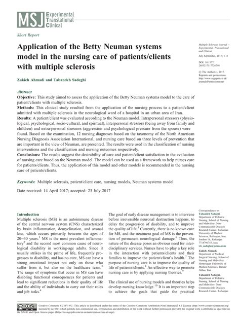 🎉 Betty Neuman Neuman Systems Model 2019 02 14