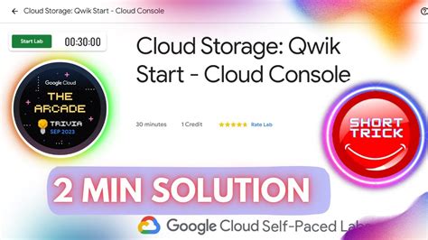 Cloud Storage Qwik Start Cloud Console Gsp Short Trick