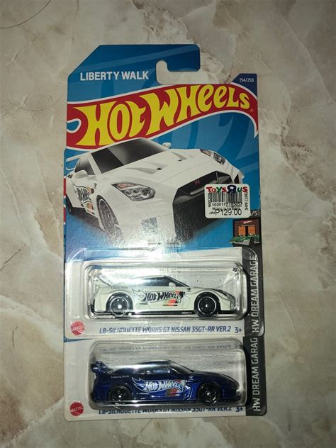 Set Of Hot Wheels Nissan Gtr R Liberty Walk Blue White Hobbies Toys Toys Games On