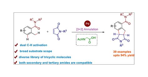 Palladium Catalyzed 3 2 Annulation Of Aromatic Amides With