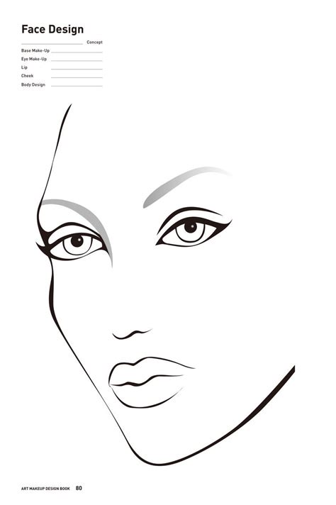 Free Printable Face Charts For Makeup Artists