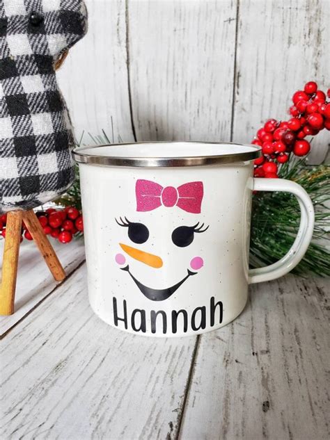 Snowman Mug Personalized Snowman Cup Holiday Coffee Mug | Etsy