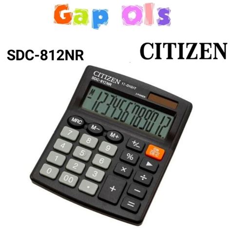 Jual Kalkulator Digit Kalkulator Citizen Sdc Nr Calculator