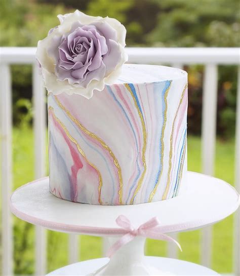 SugarEd Productions Online Classes Marbled Fondant Cake Cake