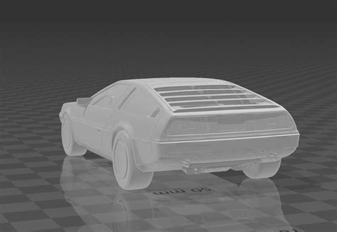 Archivo STL DeLorean DMC 12 OBJ Objeto Imprimible En 3D Para