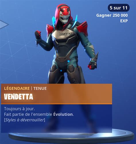 Fortnite Comment Faire évoluer Le Skin Vendetta Disponible Au Palier 100 Fortnite Gamewave