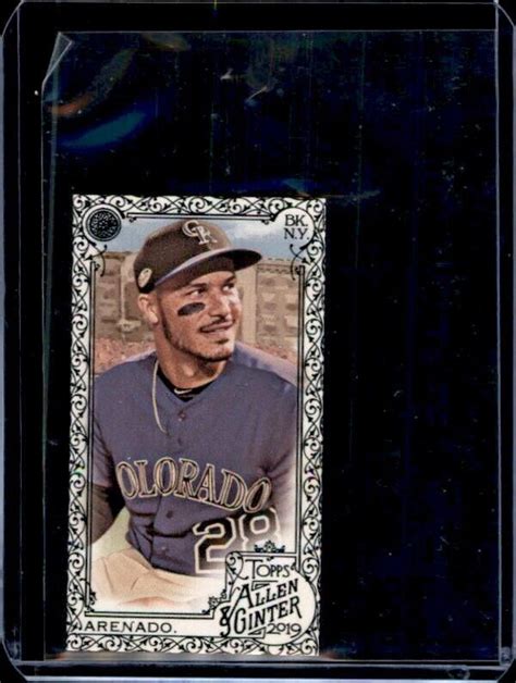 2019 Topps Allen Ginter S Base Mini Black 107 Nolan Arenado