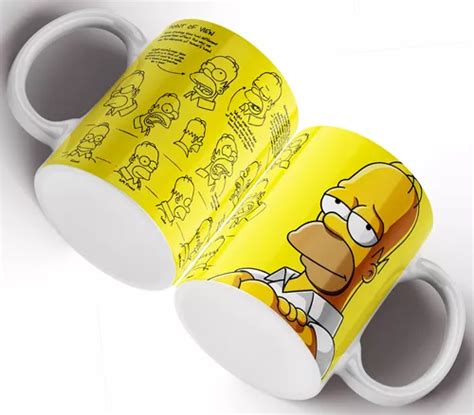 Taza Blanca Los Simpson Personalizada Meses sin interés