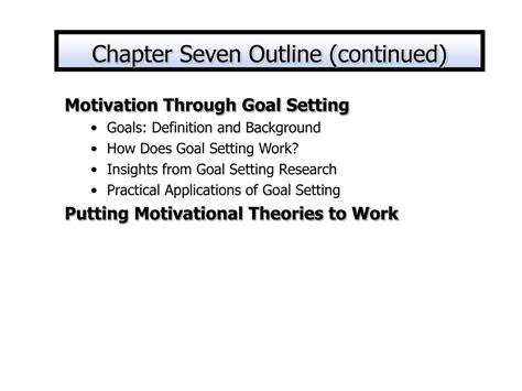 Ppt Motivation Ii Equity Expectancy And Goal Setting Powerpoint