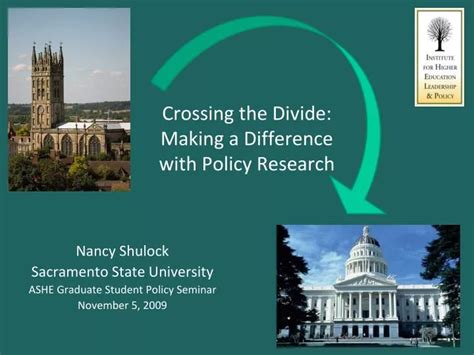 Ppt Crossing The Divide Making A Difference With Policy Research Powerpoint Presentation Id