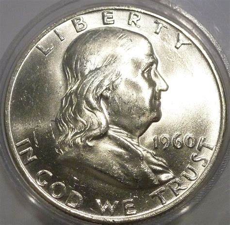 D Gem Brilliant Uncirculated Franklin Half Dollar W Full Bell