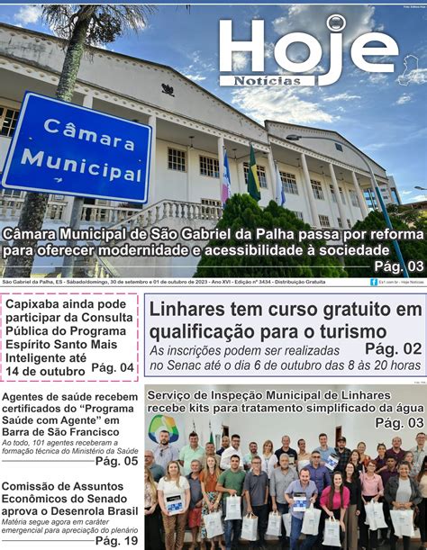 Jornal Hoje Not Cias Edi O E Es