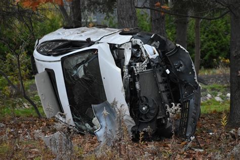 Innisfil Driver Hospitalized Charged After Vehicle Rollover Innisfil