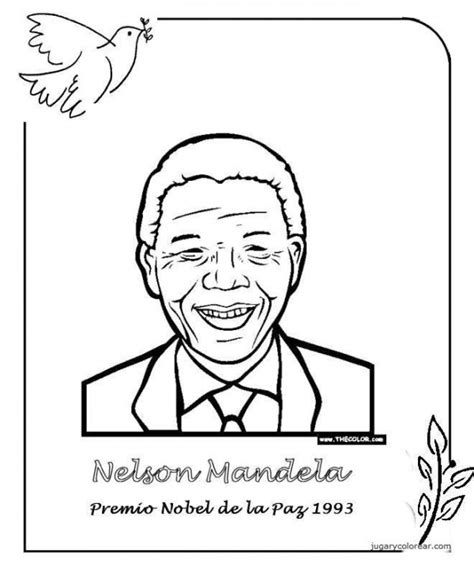 Dibujos De Nelson Mandela Para Imprimir Y Pintar Colorear Imágenes