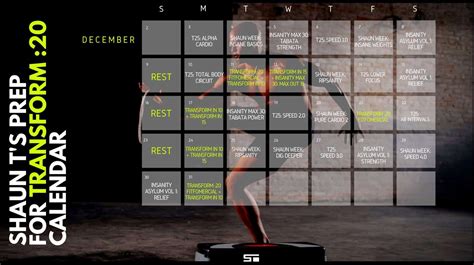 Jennifer Wood Fitness : Shaun T's Hybrid Calendar Schedule to Get Ready ...