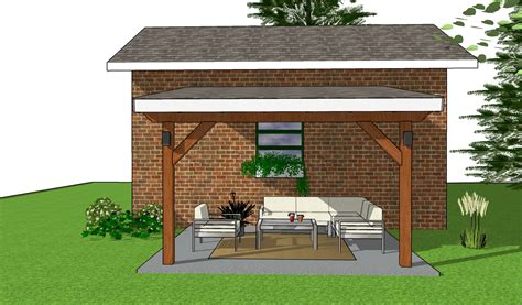 12×12 Lean To Patio Cover Plans Myoutdoorplans